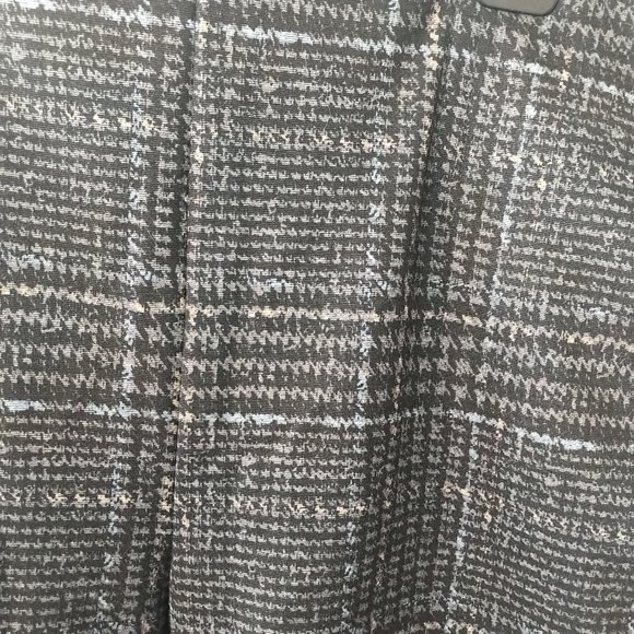 L - Maurices High Rise plaid houndstooth slimming ponte legging elastic waist - Picture 2 of 5